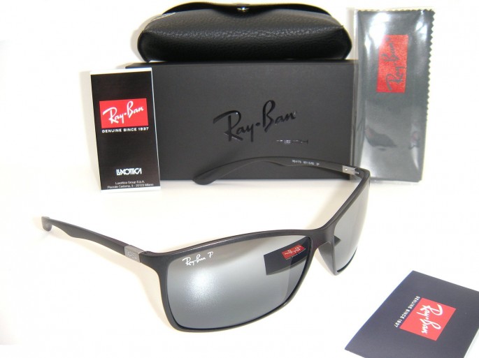 Обзор мужских солнцезащитных очков Ray-Ban Liteforce RB 4179 601-S/82 62mm Matte Black / Silver Mirror Polarized