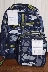 Обзор двух детских рюкзаков NWT Pottery Barn Kids Mackenzie BLUE BUG в двух размерах PRE-K BACKPACK и SMALL BACKPACK