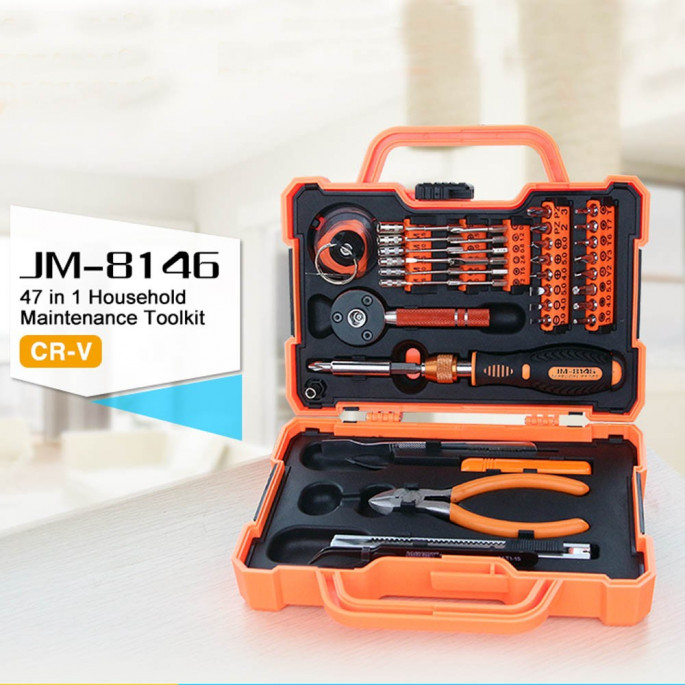 Набор JAKEMY JM-8146 CRV c удлиненными битами 47 в 1